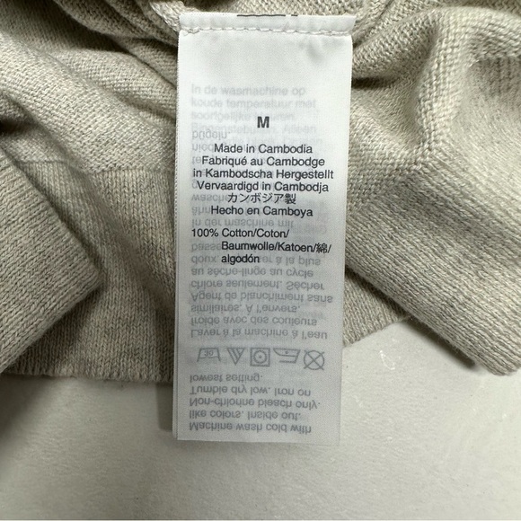 J.Crew factory teddy teacher Apple Design gray Sweater nwt sz M - Picture 5 of 13